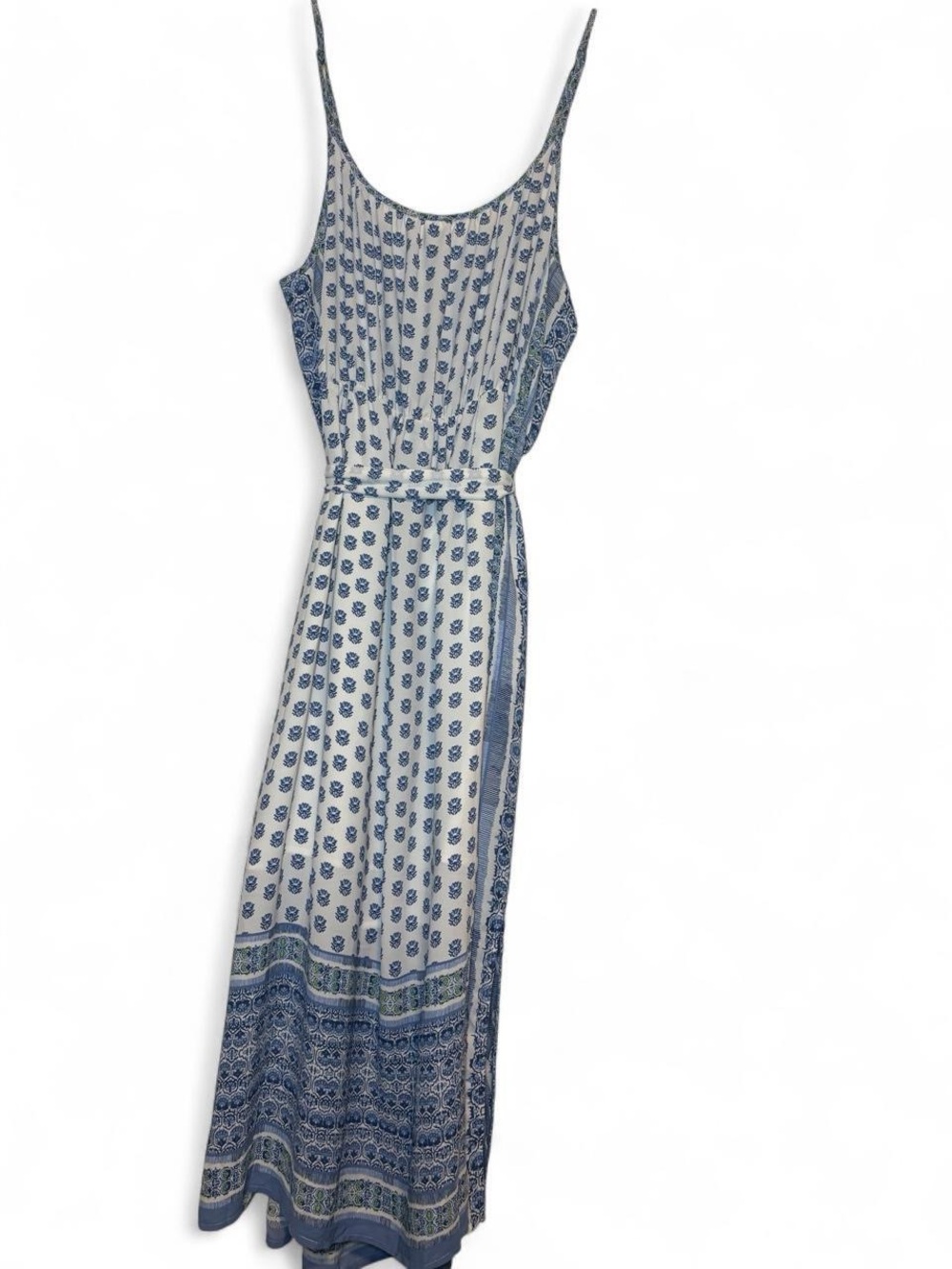 Gap Folk Art White/Blue Floral Maxi Dress - Picture 8 of 8